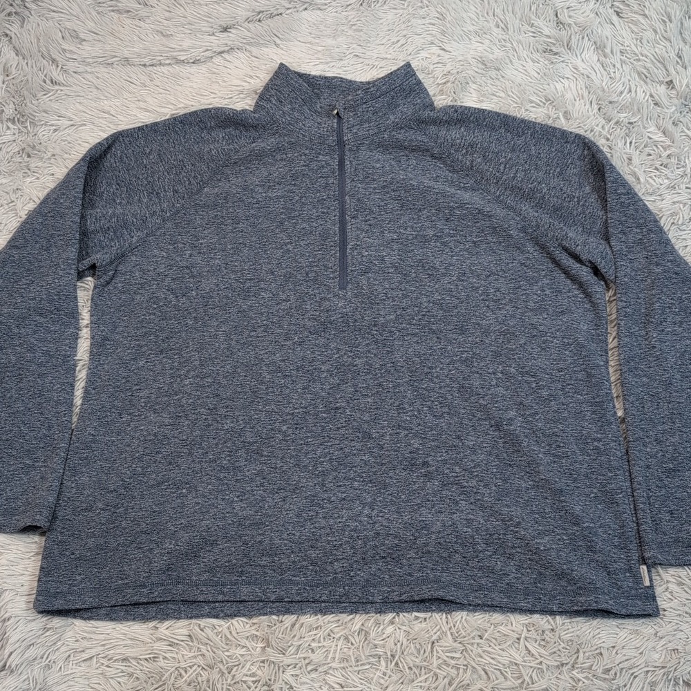 Eddie Bauer Sweatshirt Womens 2XL Blue Fleeceโ Half Zip Gorpcore Soft Comfort